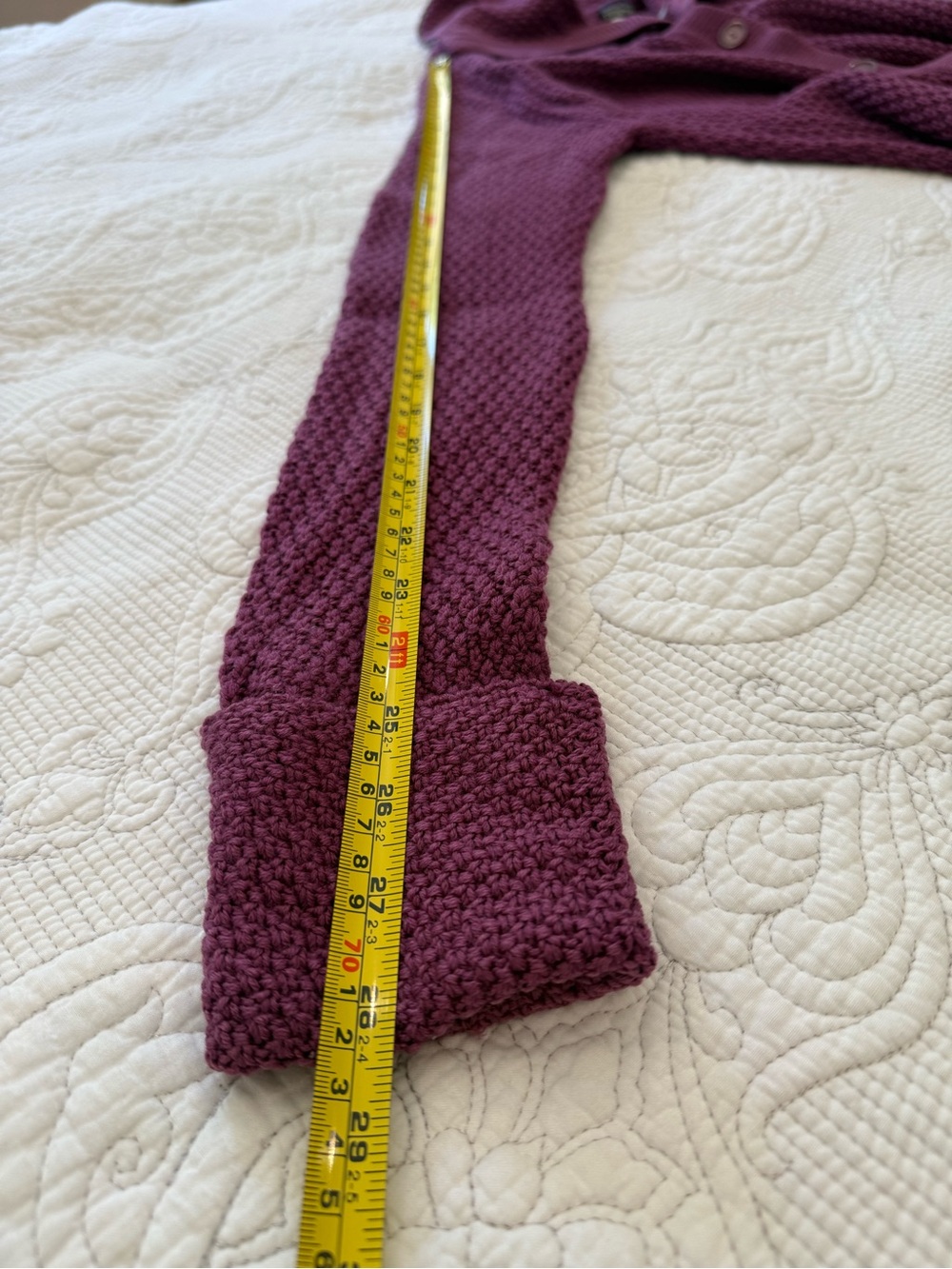 Patagonia Textured 100% Merino Wool Mulberry Long Button Down  Cardigan Sz XL - Picture 6 of 8